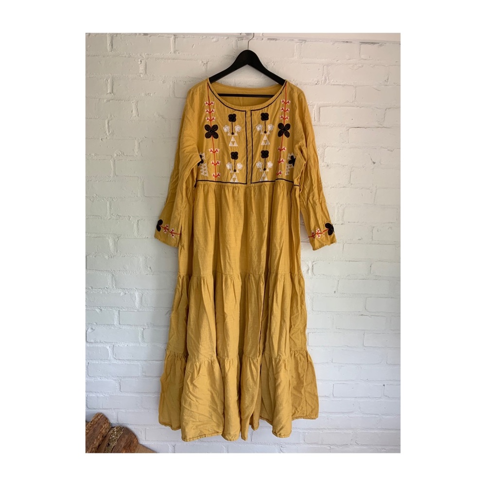 Vintage Linen Plus Size Dress